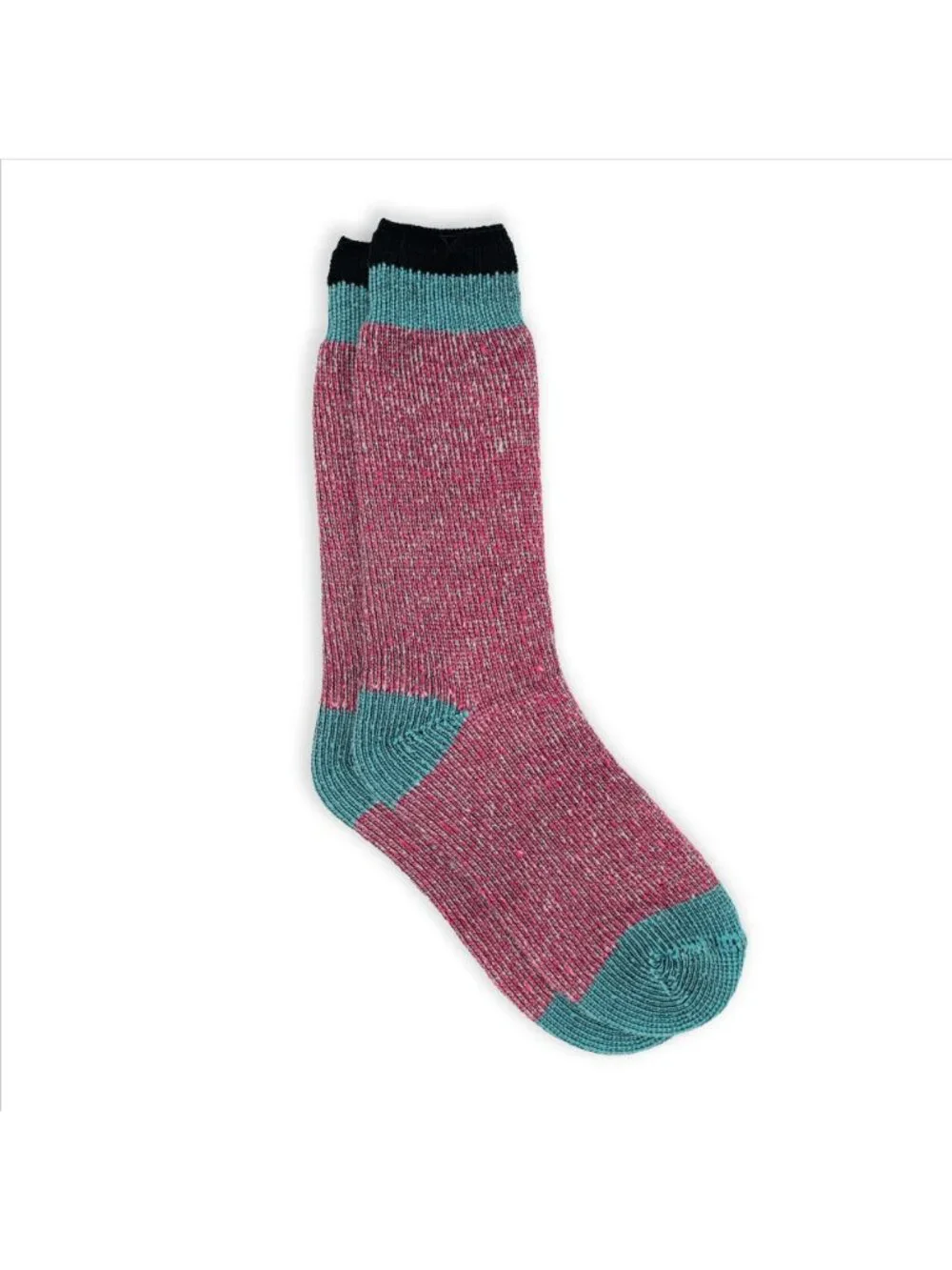 Cold Guard Thermal Socks Pink Teal Crew Warm Moisture Repelling Size 9 11 New